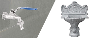 Wall Fountains and Faucets