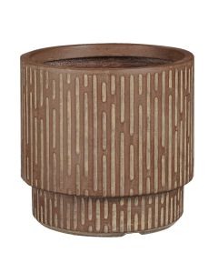 Flower pot, L, Oslo, ceramic, brown, Ø37xH36.5 cm