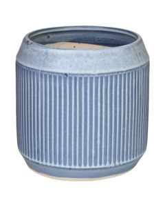 Flower pot, ceramic, blue, 23x23x22.5 cm