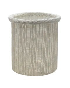 Shportë magazinimi, Danfield, S, ratan, e bardhë, Ø23xH23 cm
