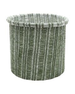Shportë magazinimi, Danfield, M, ratan, jeshile, Ø28xH25 cm