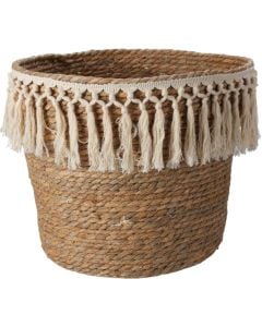 Shportë magazinimi, L, ratani, natyrale, 34x34xH30 cm