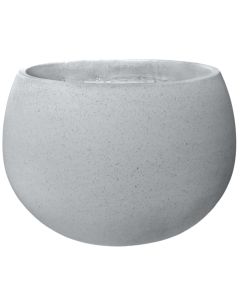 Vazo lulesh, XL, beton, e bardhë, 65x65xH50cm