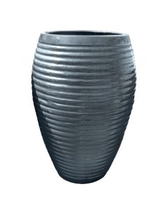 Vazo lulesh, L, qeramike, e zezë, Ø50xH77 cm