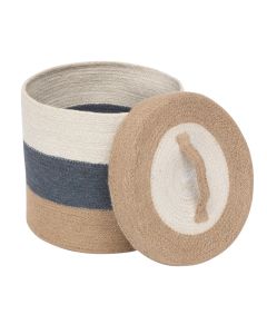 Kosh dekorues, Oceane, M, jute, gri/e bardhë/kafe
