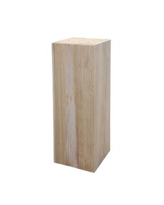 Flower pot holder, S, wooden, natural, 20x20xH60 cm