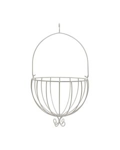 Flower pot holder, S, metal, white