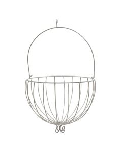 Flower pot holder, M, metal, white