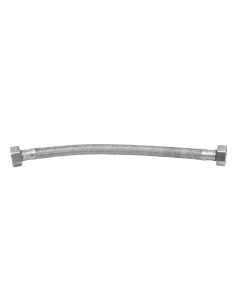 STAINLESS STEEL HOSE F/F 1/2"X30cm