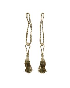 Curtain Tassels  brown+green color