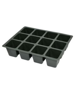 Seeders pot, plastic, 12 cels 5x6 cm
