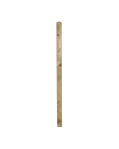 Treated wooden pole, 7x7x150 cm, natural color