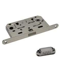 Magnetic Bathroom door locks, NICKEL, zinc 50x90