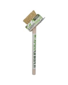 Weed brush with wooden pole 36 cm
