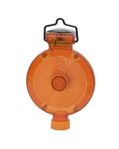 Solar panel, plastic warning light