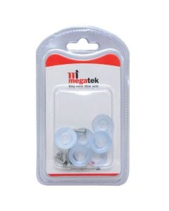 Tako për mobilje, 6 copë, plastikë transparente, Ø18 mm