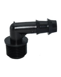 Indented elbow fitting , polyetilen, 16x1/2", 6 bar