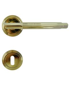 Door handle with cylinder type, steel