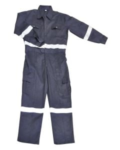 Veshje pune profesionale,  pambuk, blu, XXL