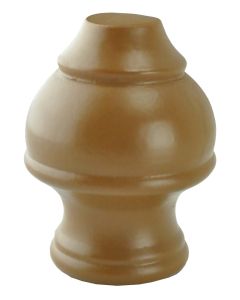 Curtain pole final, Size: Ø25 mm, Color: Walnut, Material: Wood