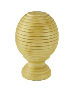 Curtain pole final, Size: Ø25 mm, Color: Natural, Material: Wood
