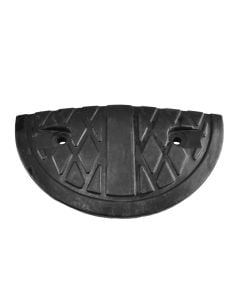 Speed humps end parts, rubber, black, 35x15 cm
