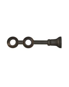 Curtain bracket dark walnutDia:25mm