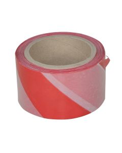 Shirit kufizimi, PVC ,e bardhë/kuqe,5cm X 100m