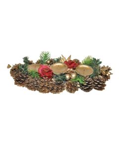 Mbajtese per qiri, Permasa: 15x35cm x 3 mbajtese Dia 5.5cm, Ngjyra: Arte, Materiali: Natyral