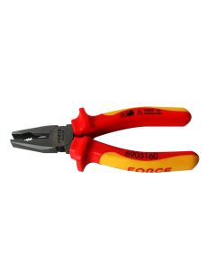 Insulated universal pliers, FORCE, chrome vanadium, yellow, 6"