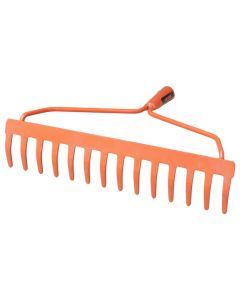 Garden rake, BRIXO, tempered steel, 35 cm,14 teeth