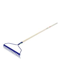 Krëhër kopshti me bisht, BRIXO, metalik/dru,  14 dhëmbë, 140 cm