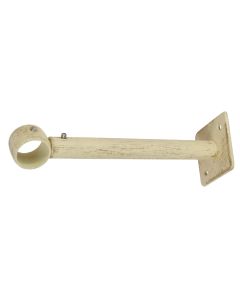 Suport per shufer perde, Permasa:  D.20 mm x 15-20 cm, Ngjyra: E fildishte, Materiali: Metalik