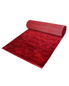 Rrugice Shaggy Malaidori, Përmasa:70cm, Ngjyra:Kuqe, Materiali:Poliester