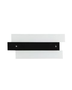 Ndriçues muri, E27, 1x40W, xham i bardhë dhe xham i zi, nikel- satini