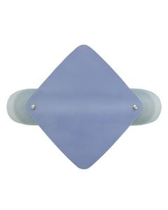 Ceiling lamp G9-2x40W.40xH21cm/blue and sandblast glass ,Satin nickel