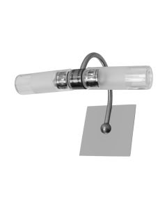 Ndricues pasqyre, E14 1x40w, krom satini, xham opal