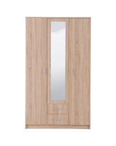 Wardrobe, HANA, melamine, sonoma oak, 120x52xH205 cm