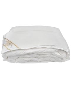 Jorgan me pupla, 770 gr, 250 gsm, 140x220 cm, mbulesa- 100% pambuk, mbushja- 70% pupël gjoks rose klasi 1- 30% pupël