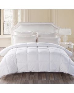 Jorgan me pupla 1200 gr (250 gsm), 240x200 cm, Mbulesa: 100% pambuk; Mbushja: 70% pupel gjoks rose Klasi 1-re; 30% pupel
