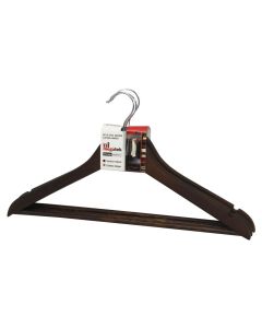 Suit hanger, set of 3 pcs, MEGATEK, wooden, antique, 44.5x1.2xH23 cm
