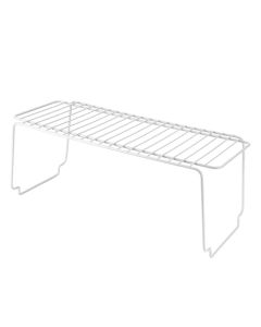 Stackable shelf, Bridge, ldpe coating, white, 45x19xH18 cm