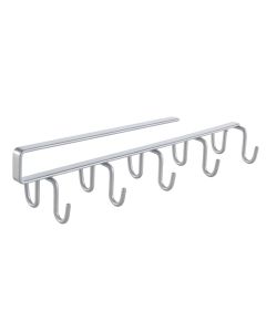Mbajtëse nën-raft, My-hooks, veshje polytherm®, argjendi mat, 8x25xH5 cm