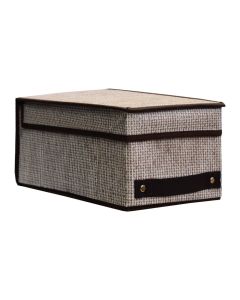 Kuti magazinimi, tekstil, kafe/bezhë, 33x18xH15 cm