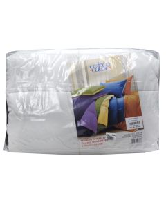 Jorgan, dopio, veshje pambuku, mbushje filtër silikonizuar 250 gr/m², kafe/pana, 220x240 cm