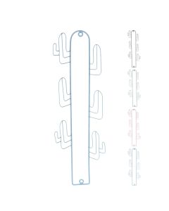 Coat rack, metallic, assorted, 17x5xH54 cm