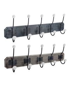 Clothes hanger, mdf/metal, grey, 60x8.5xH20 cm