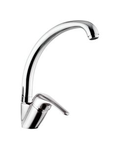 Rubinet lavapjate, Epic, bronzi, argjend, tub flexible 3/8"