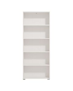 Book case, Tomar, melamine, white, 70x24.5xH211.5 cm
