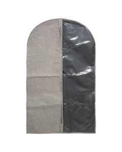 Storage bag for jacket, Orga, polyester/polyethylene/cotton, grey/black, 60x0.5x100 cm